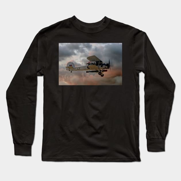 Stringbag Salute - (Swordfish Torpedo Bomber) Long Sleeve T-Shirt by SteveHClark